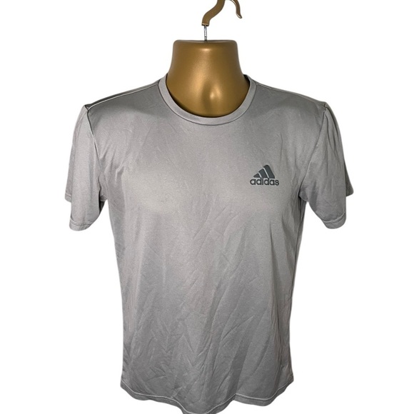 Adidas Terrex Essentials Tech Short Sleeve Tee Silver - Picture 1 of 6